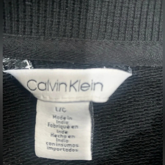 Calvin Klein Jacket Men's Large Black Lightweight Full Zip - Picture 2 of 6